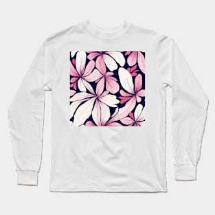 Vintage Floral  Romantic Flower Design Long Sleeve T-Shirt